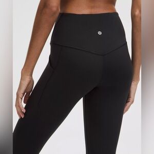 black lululemon align high rise pant with pockets